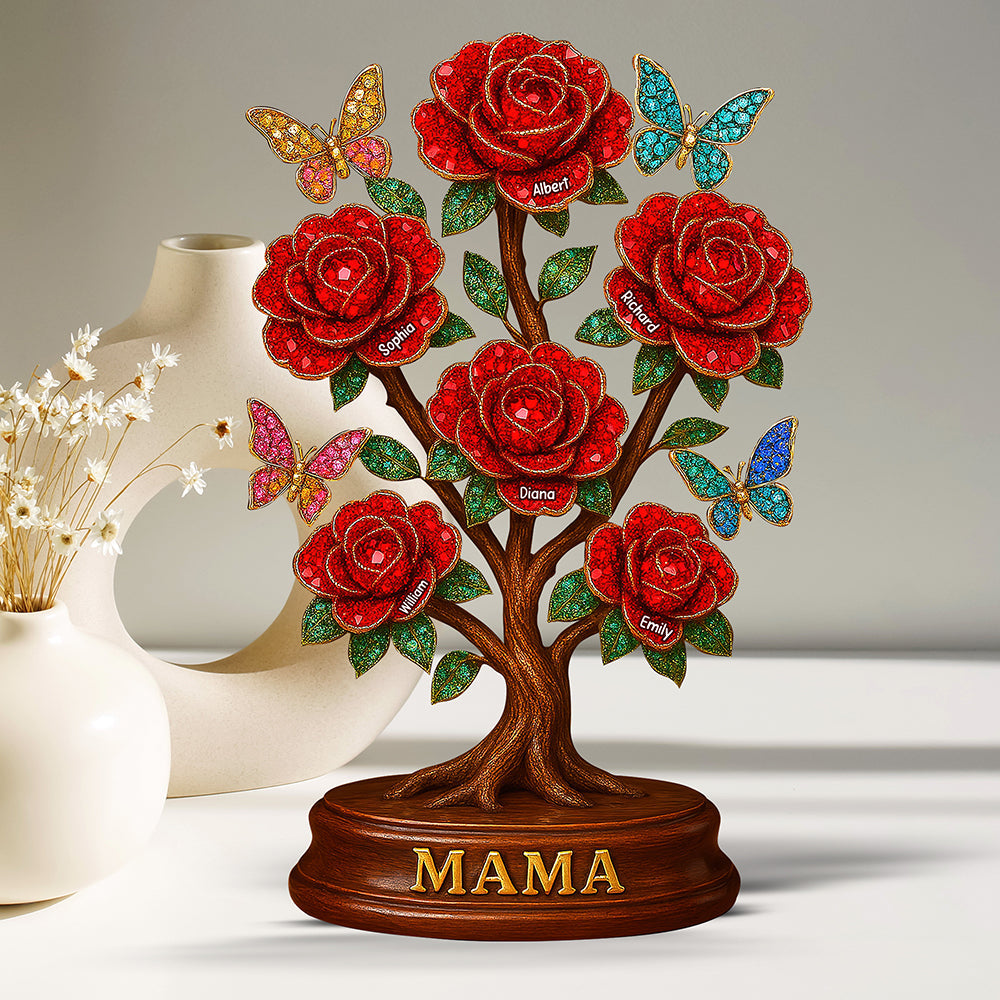 Flower Mom Plaque - Personalized Gifts For Mom 05toqn140425-Homacus