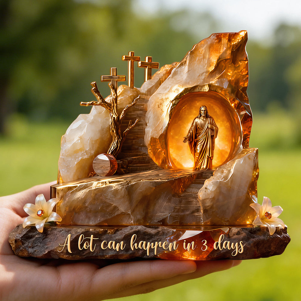 Holy Jesus Christ Resurrection Plaque, Easter Gifts For Christians 01qhdt070326-Homacus