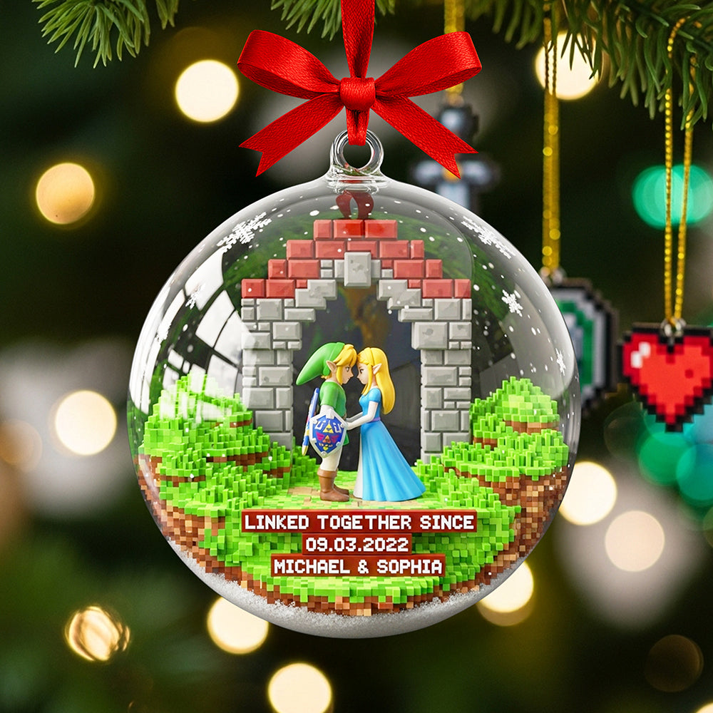 Fantasy Adventure Christmas Ornament - Personalized Gifts For Couple 01toqn220825-Homacus