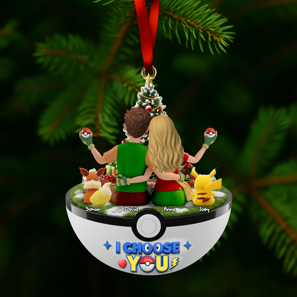 Couple I Choose You Ornament - Personalized Gifts For Couple 03ohlu071025-Homacus