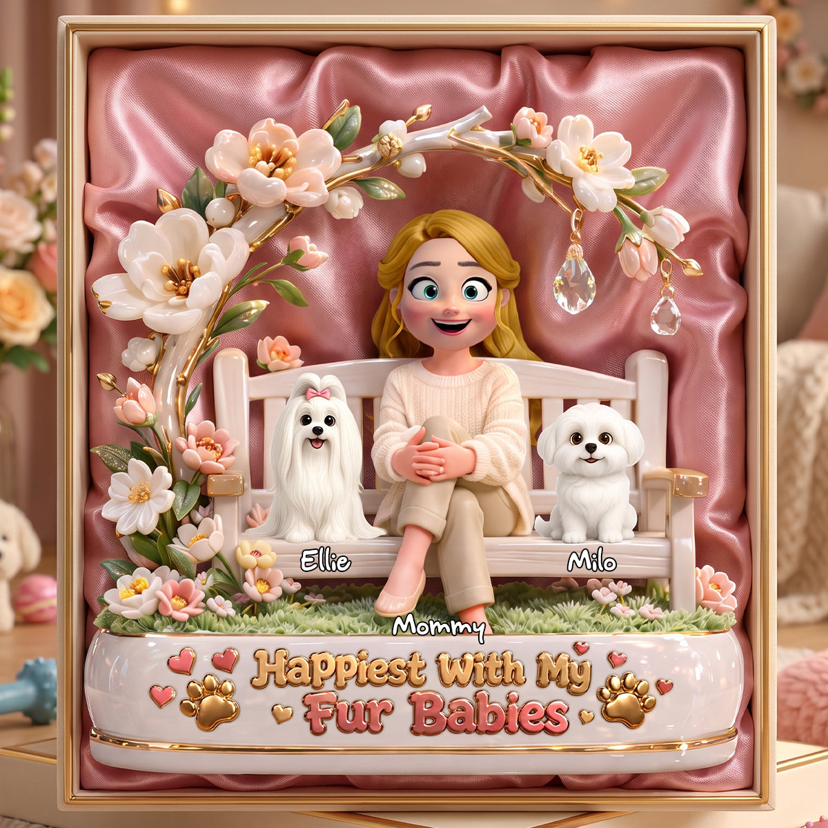 Furbaby Lover Acrylic Plaque - Personalized Gifts For Furbaby lovers 03todh250626-Homacus