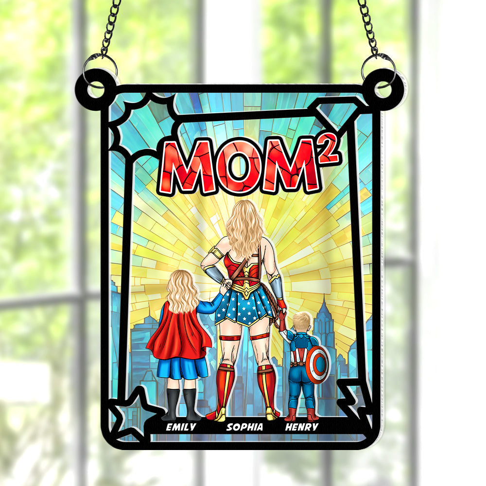 Personalized Gifts For Mom Suncatcher, Mom Exponents 03qhqn130225pa-Homacus