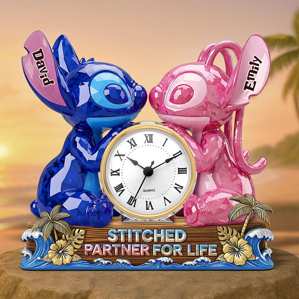 Partner For Life Desk Clock Plaque - Personalized Gifts For Couple 02ohpu060625-Homacus