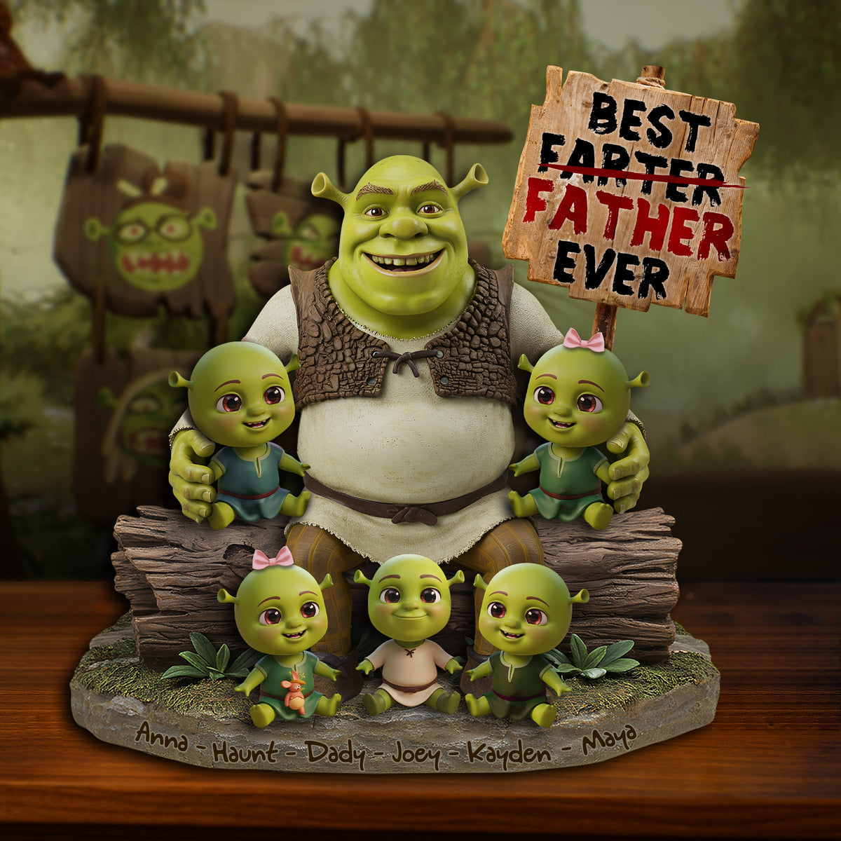 Best Farter Father Plaque - Personalized Christmas Gifts For Dad 04QHLU180425-Homacus