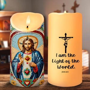 Light Of The World LED Candle - Gifts For God Lovers 01humg160725-Homacus
