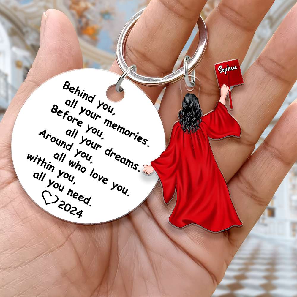 Personalized Gifts For Graduation Tag Keychain 02ACDT131224TM-Homacus