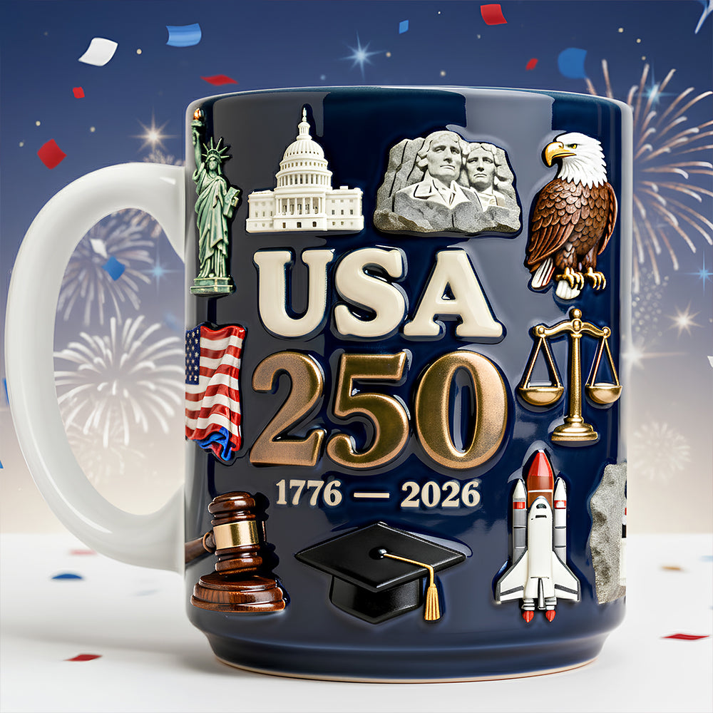 USA 250th Anniversary Coffee Mug 02NADT220126-Homacus