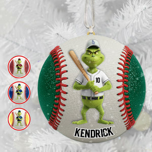 Softball Green Monster Ornament - Personalized Gifts For Sport Lover Christmas Ornament 01OHMG041025-Homacus