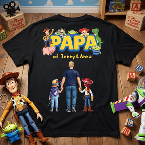 Dad And Kids Memory Shirt Personalized Gifts For Papa 01HUDT270526-Homacus