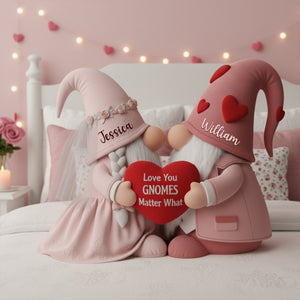 Sweet Gnome Romance Couples Pillow - Personalized Gifts For Couples 07HYLU261125-Homacus