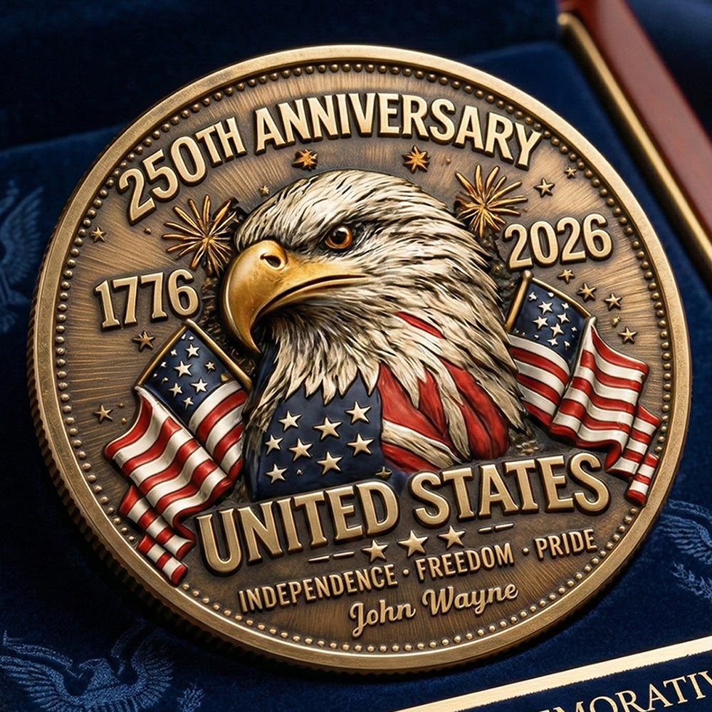 250 Years Of Pride Metal Coin - Personalized Anniversary Gifts 04PGDT020326-Homacus