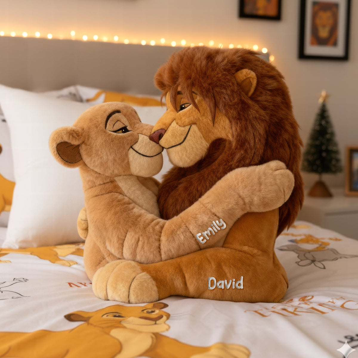 Roaring Majestic Couple Pillow - Personalized Gift For Couples 03QHQN081125-Homacus
