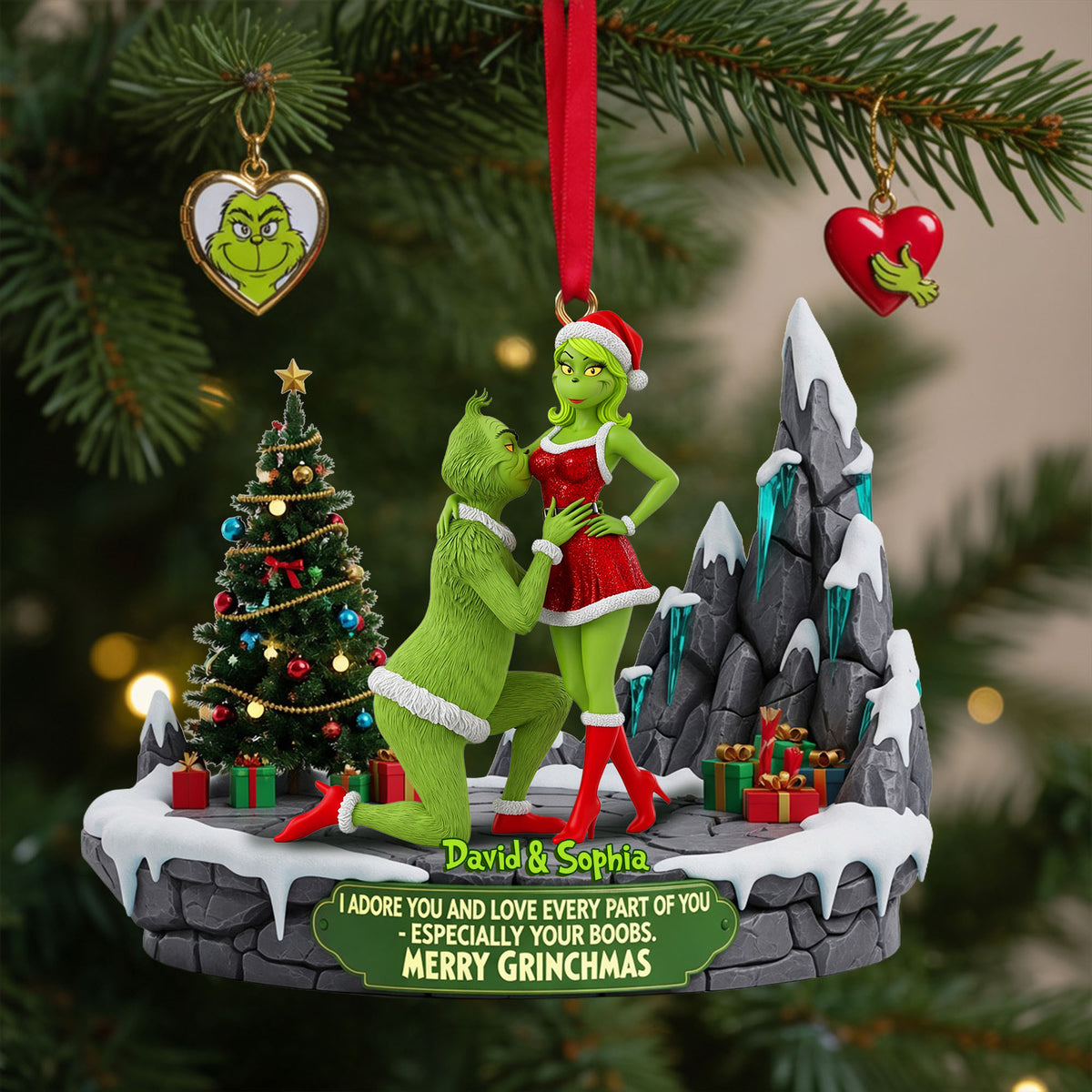 Nasty Couple Ornament - Personalized Christmas Gifts 05ohlu130826-Homacus