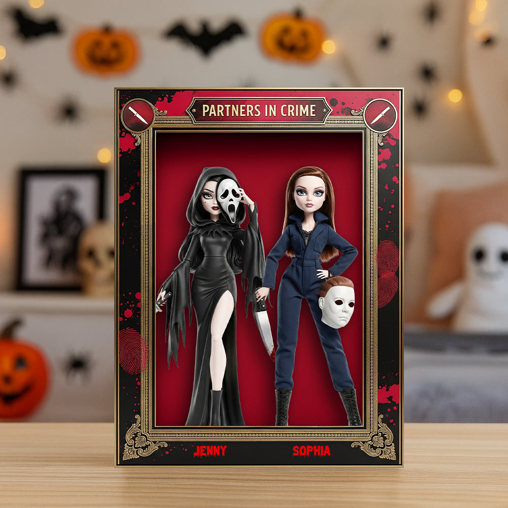 Horror Besties Plaque - Personalized Gifts For Besties 01natn180825-Homacus
