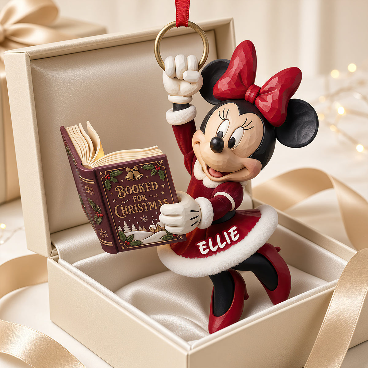 Whimsical Bookish Christmas Acrylic Ornament - Personalized Christmas Gifts For Reading Lovers 02padt091026-Homacus