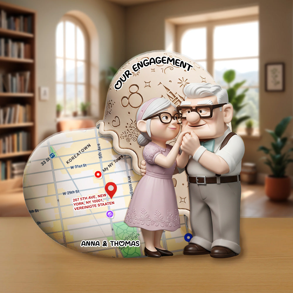 Old Couple Plaque - Personalized Gifts For Couple 01ohmg170725-Homacus