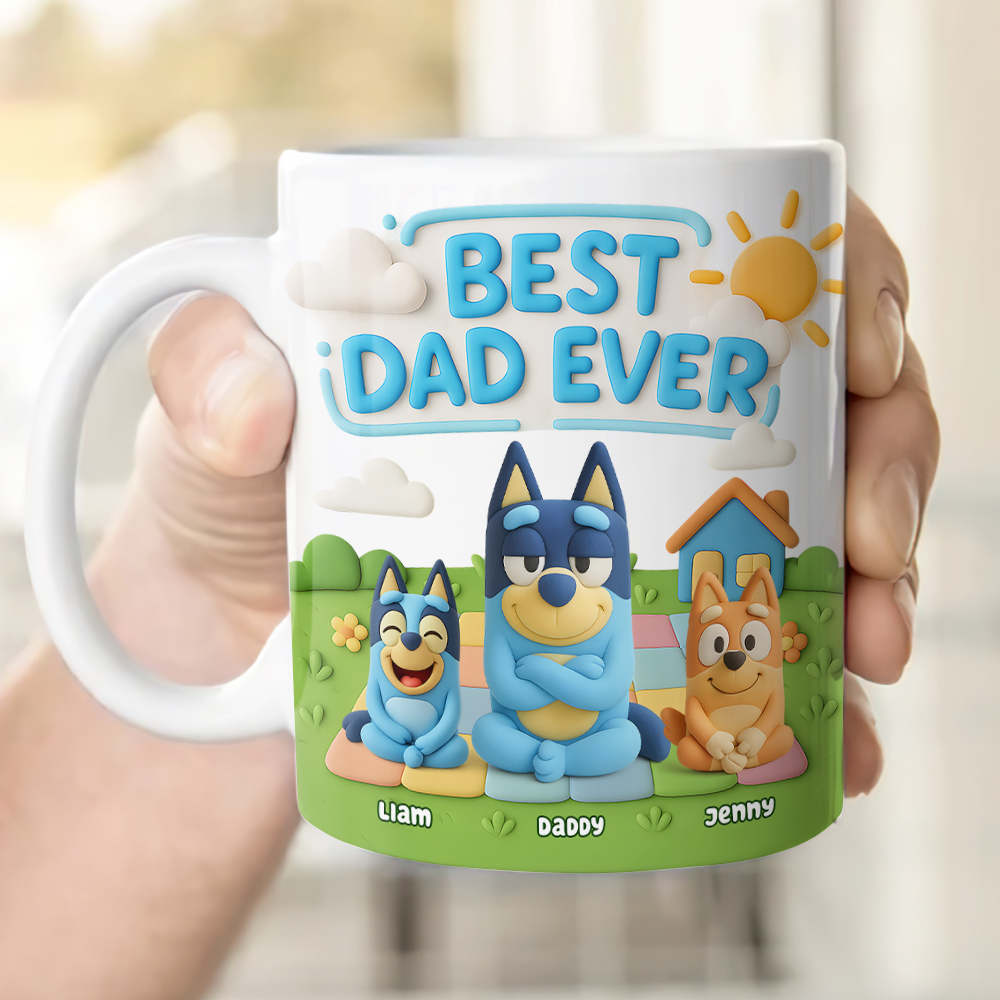 Best Dad Dog Ever Coffee Mug - Personalized Gifts For Father 02NAPU010525-Homacus