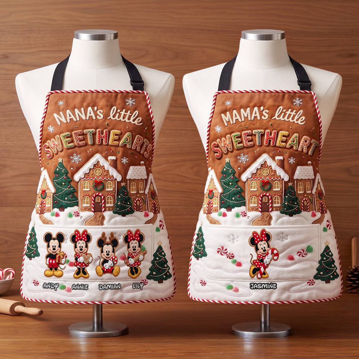 Baking Sweetheart Mama & Nana Gifts – Personalized Aprons 03PADH280826-Homacus
