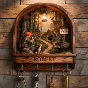 Adventure Key Hanger - Personalized Gifts For Hunting Lovers 03TODT161225-Homacus