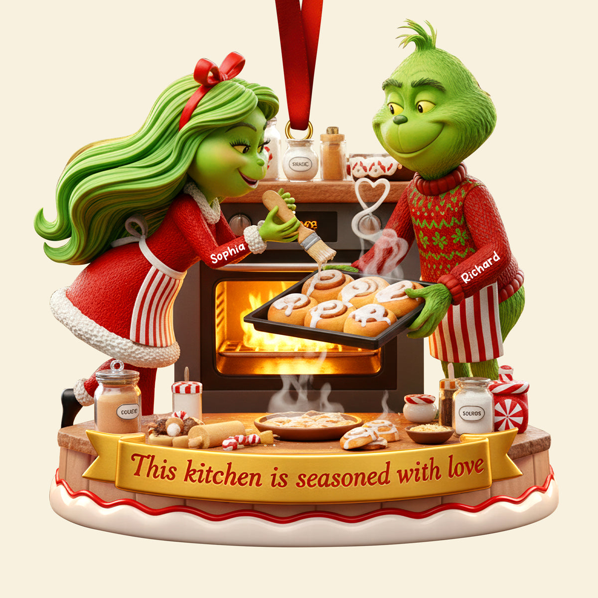 Baking Couple Christmas Ornament – Personalized Gifts For Couple 01paqn241025-Homacus