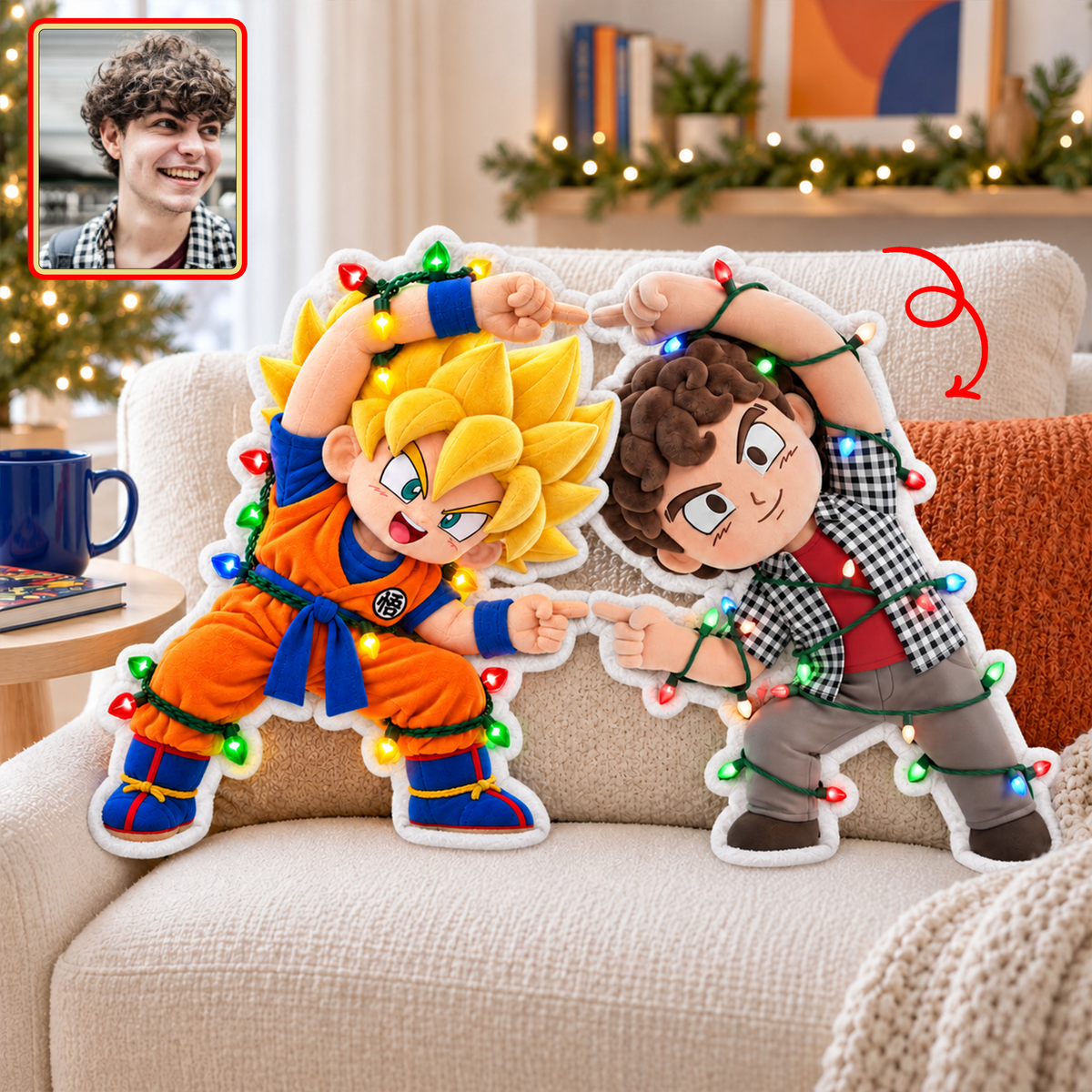 Warriors Martial Arts Dance Custom Shaped Pillow - Custom Photo Christmas Gifts 03paqn171026-Homacus