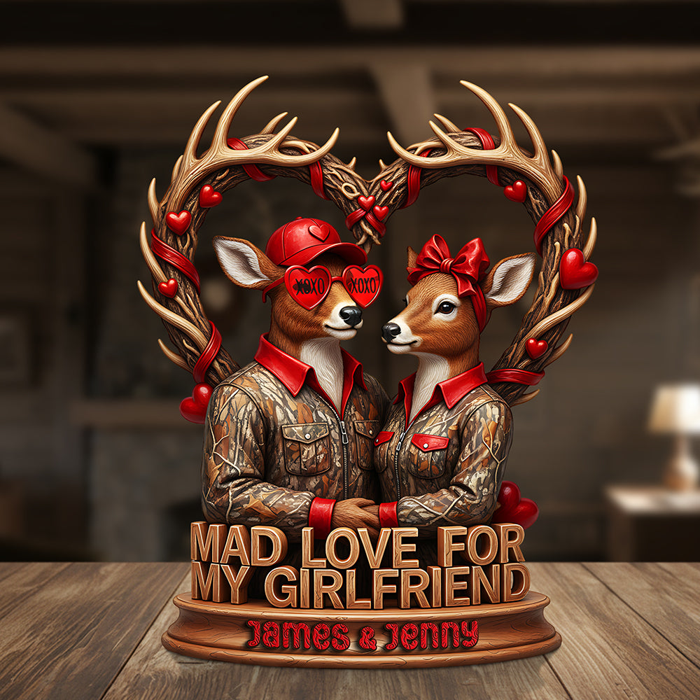 Mad Love Acrylic Plaque Personalized Gifts For Hunting Couple 01HYTA051225-Homacus