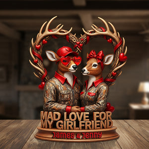 Mad Love Acrylic Plaque Personalized Gifts For Hunting Couple 01HYTA051225-Homacus