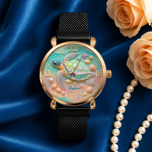 Turtle Mesh Strap Quartz Watch - Personalized Gifts For Turtle 05PGPU100725-Homacus