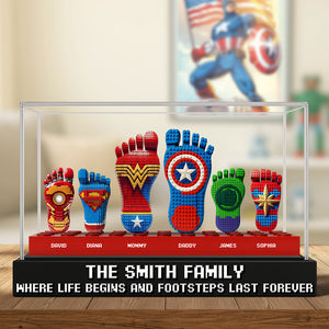 Super Foot Family Acrylic Plaque Personalized Gifts For Family 01OHQN240525-Homacus