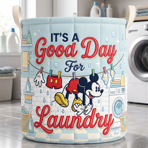 Is It A Good Day For Laundry Quilted Laundry Basket - Personalized Gifts 01natn110726-Homacus