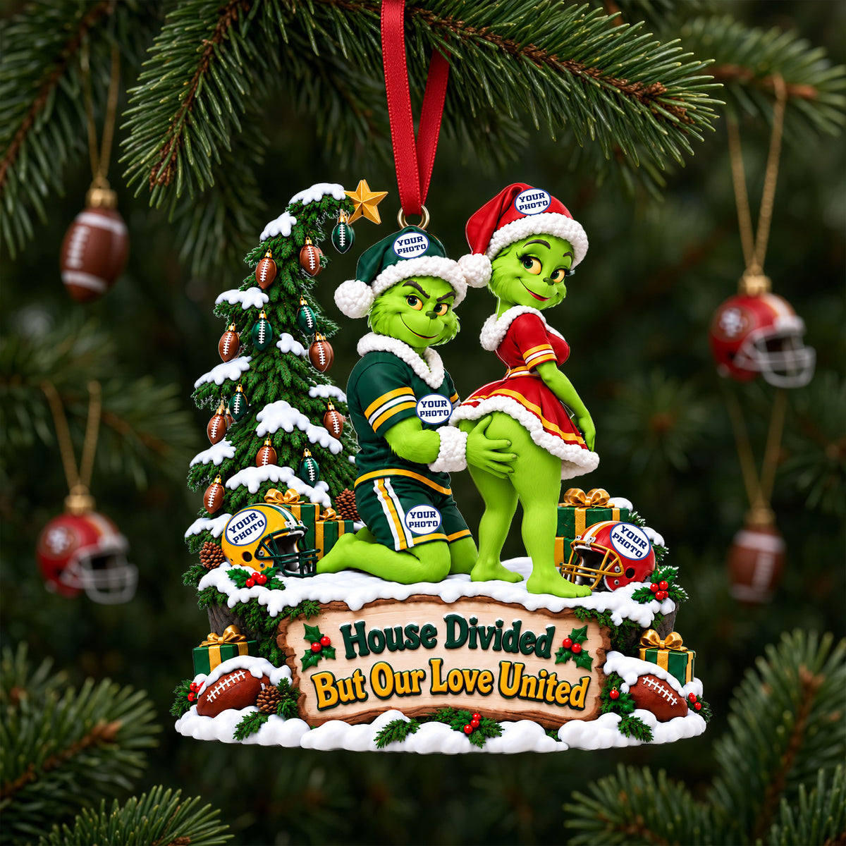 Naughty Couple Christmas Ornament - Personalized Gifts For Sports Loving Couple 05ohlu051026-Homacus