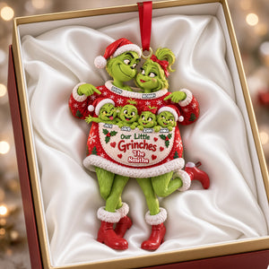 Grouchy Mischief Family Acrylic Ornament - Personalized Christmas Gifts For Family 01patn170926