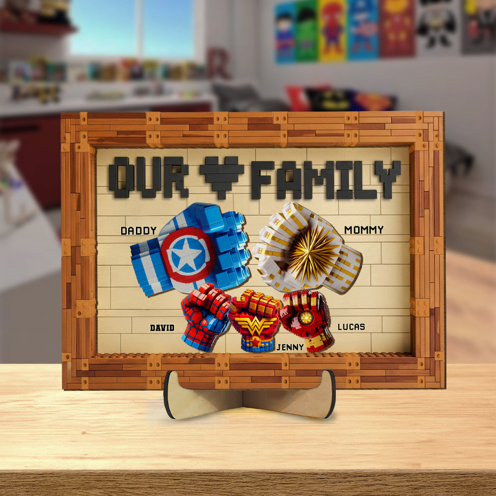 Fist Bump Personalized Gifts For Family Wood Sign 03ohtn140725-Homacus