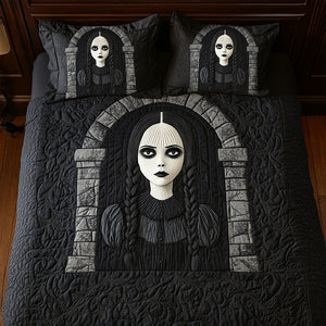 Creepy Gothic Quilt Bedding Set Special Line - Halloween Gifts For Horror Movie Fans 02tgqn230825-Homacus