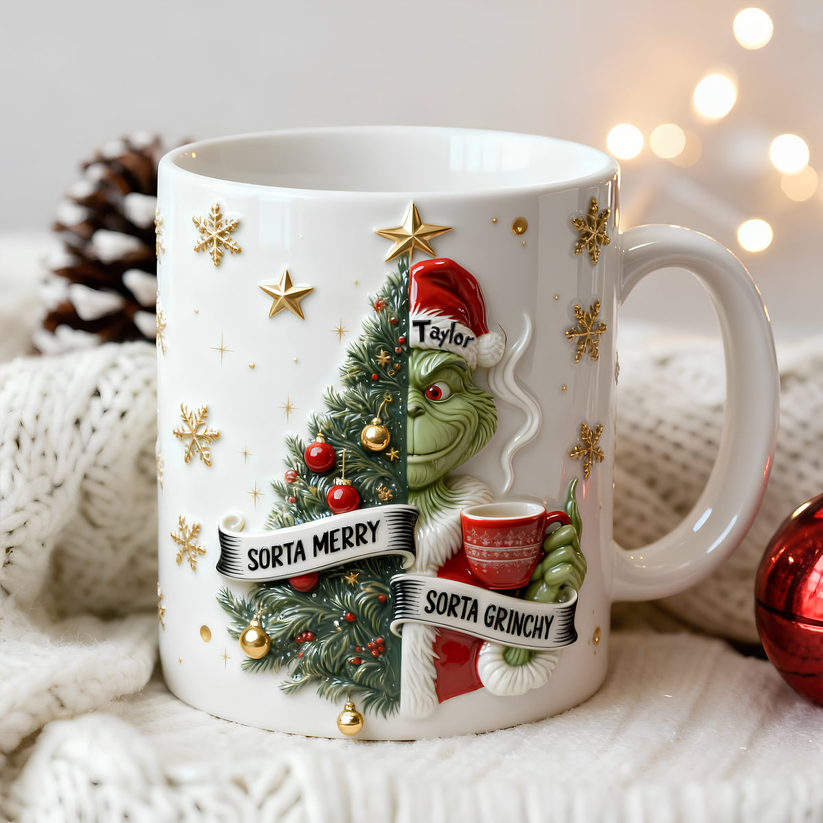 Personalized Annoyed Merry Spirit Mug 05QHLU201125-Homacus