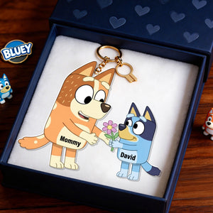 Lovely Mommy & Little Ones Keychain - Personalized Gift For Mom 01OHQN160326-Homacus