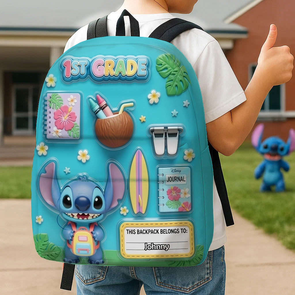 Personalized Gifts For Kids Backpack, Cute Alien 02TGMG260725-Homacus