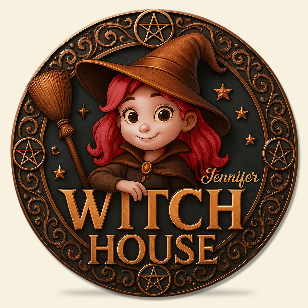 Witch House Wood Sign - Personalized Gifts For Witch Lovers 04toqn160725-Homacus