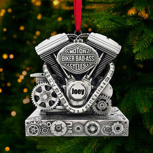 Strong Motorcycle Engine Ornament - Personalized Christmas Gifts For Bikers 02QHLU170925-Homacus