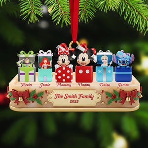 Family Custom Shape Acrylic Christmas Ornament, Personalized Gifts For Family 03hyta041125-Homacus