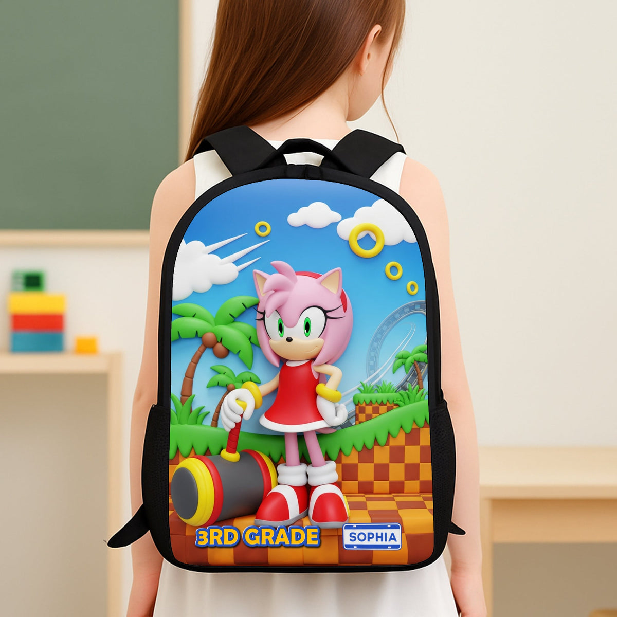 Power Up Characters School Bag Personalized Gifts For Kids 05natn310725-Homacus