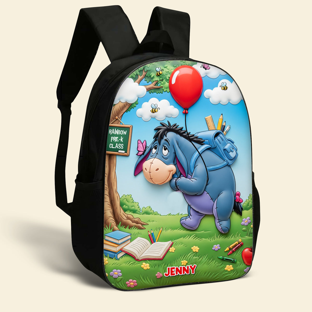 Floating To School Cute Cartoon Kid School Bag, Personalized Gifts For Kids 04qhtn010825-Homacus