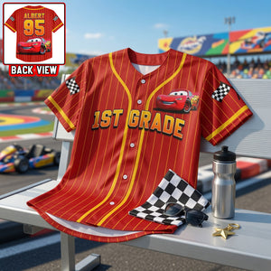 Race To School Baseball Jersey - Personalized Gifts For Kids 01NAQN250626-Homacus
