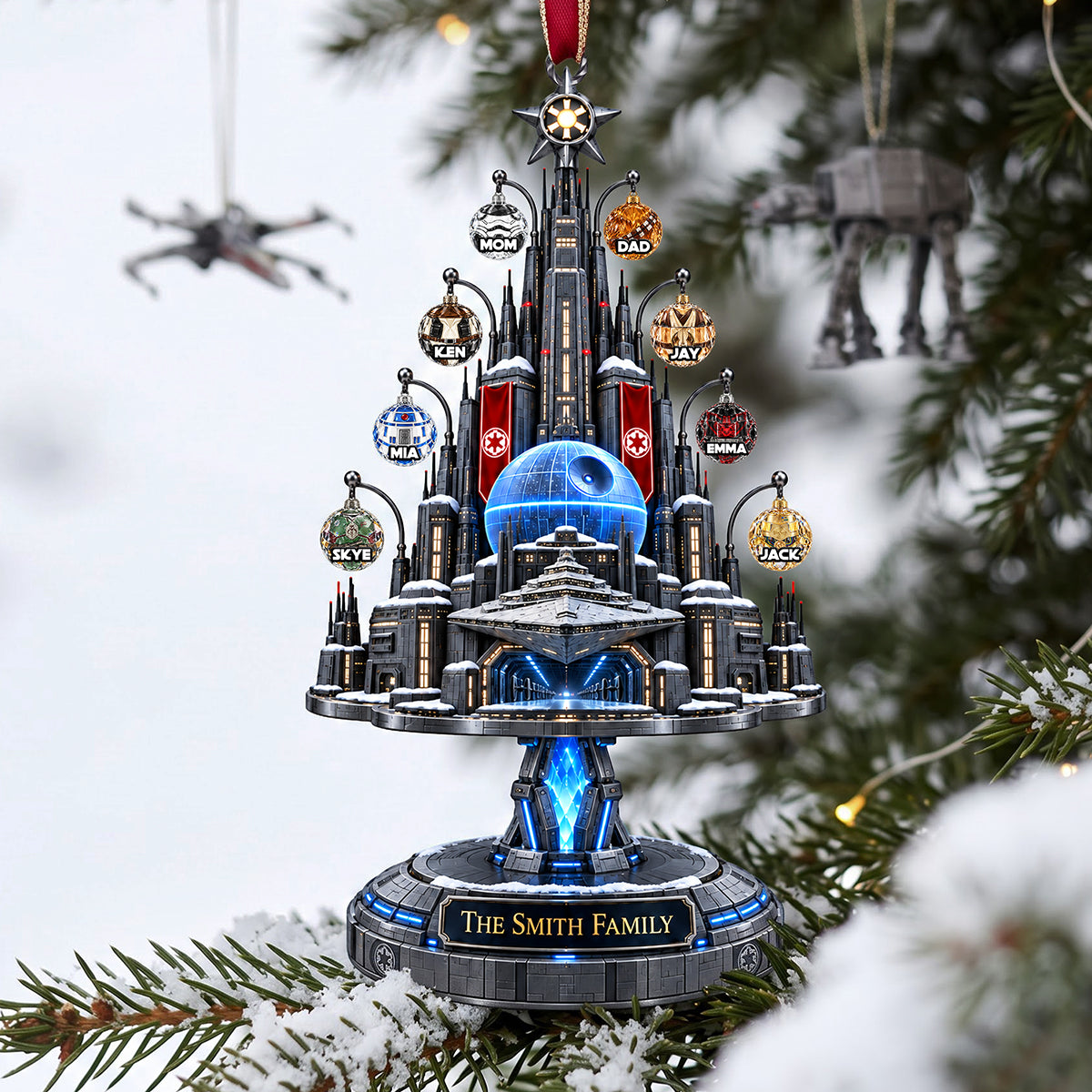 Christmas Tree Universe Ornament - Personalized Gifts For Family Christmas Ornament 03OHTA300926-Homacus
