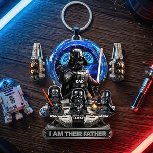 I Am Their Father Keychain - Personalized Gifts For Dad 04TODT110526-Homacus