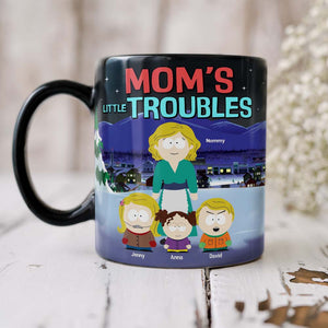 Personalized Gifts For Mom Coffee Mug 01tgtn030425hg Mom's Little Troubles-Homacus