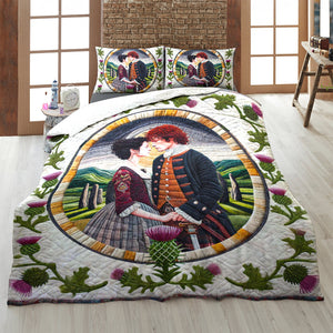 Personalized Gifts For Couple Quilt Bed Set, Standing Stones & Thirtles 03QHMH140125-Homacus