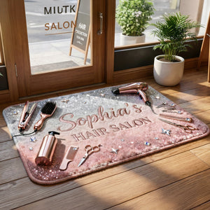 Hair Salon Doormat - Personalized Gifts For Hairstylist Doormat 05NAQN280226-Homacus