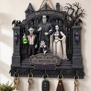 Gothic Family Acrylic Key Hanger - Personalized Gifts For Family 02hadt250726