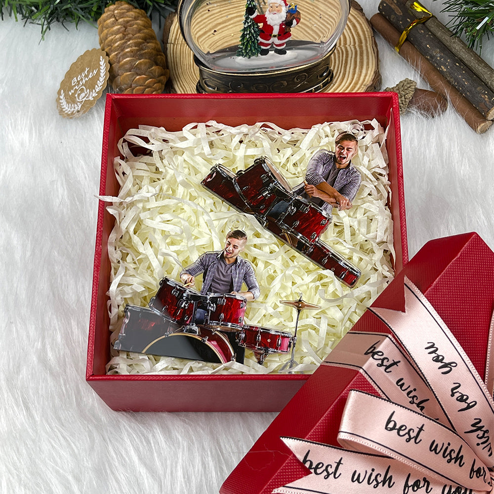 Custom Photo Gifts for Drummers Ornament 117acvp140924-Homacus